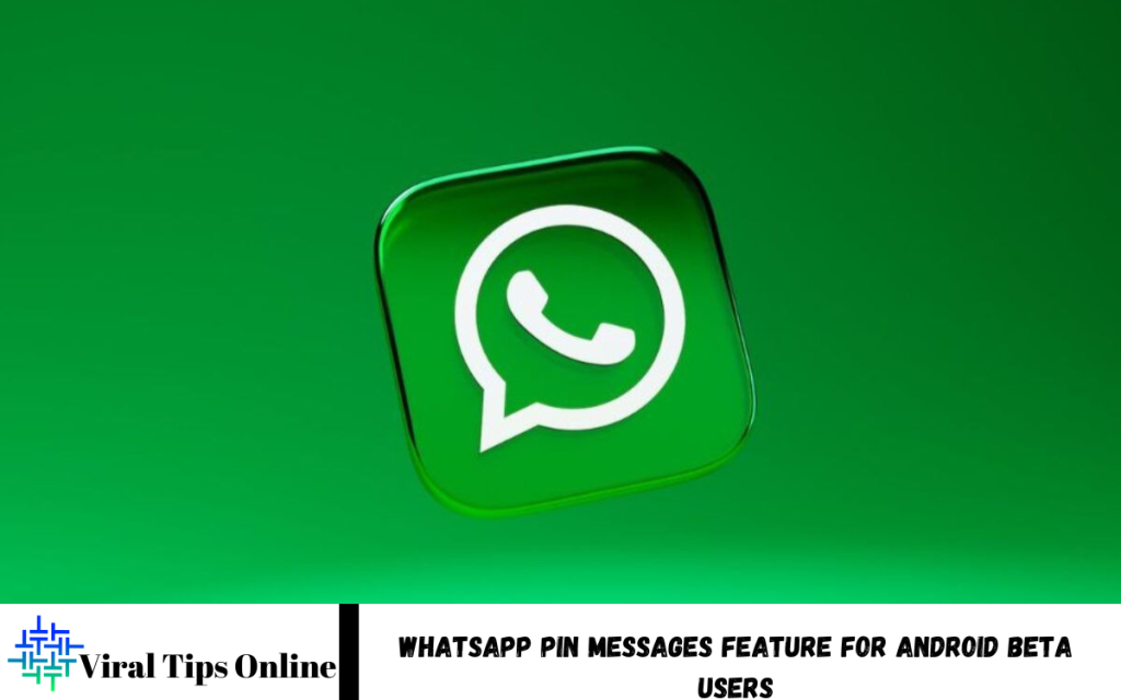 WhatsApp Pin Messages Feature for Android Beta Users